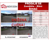 PRODAJE SE - Zemljište - Ribić - BIHAĆ 