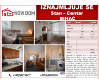 IZNAJMLJUJE SE - Stan - Centar - BIHAĆ