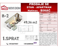 PRODAJE SE - Stan - Apartman - u izgradnji, 1.sprat - HATINAC - BIHAĆ