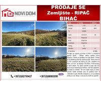 PRODAJE SE - Zemljište - Ripač - BIHAĆ