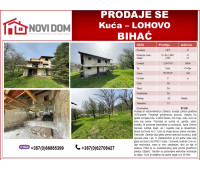  PRODAJE SE - Kuća - LOHOVO - BIHAĆ